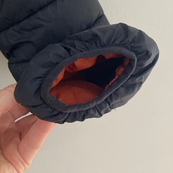 SAVE THE DUCK Black and Orange Kids Puffer Jacket Size 10 - Picture 4 of 7